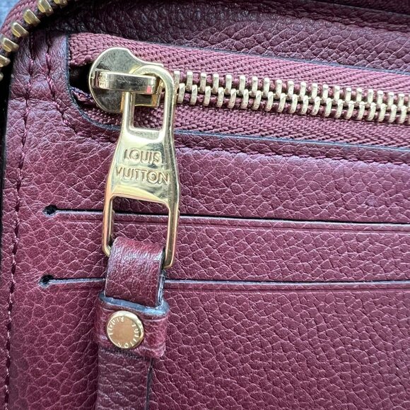 Louis Vuitton LV Long Wallet Red Monogram Empreinte 375-081825 - Picture 11 of 12